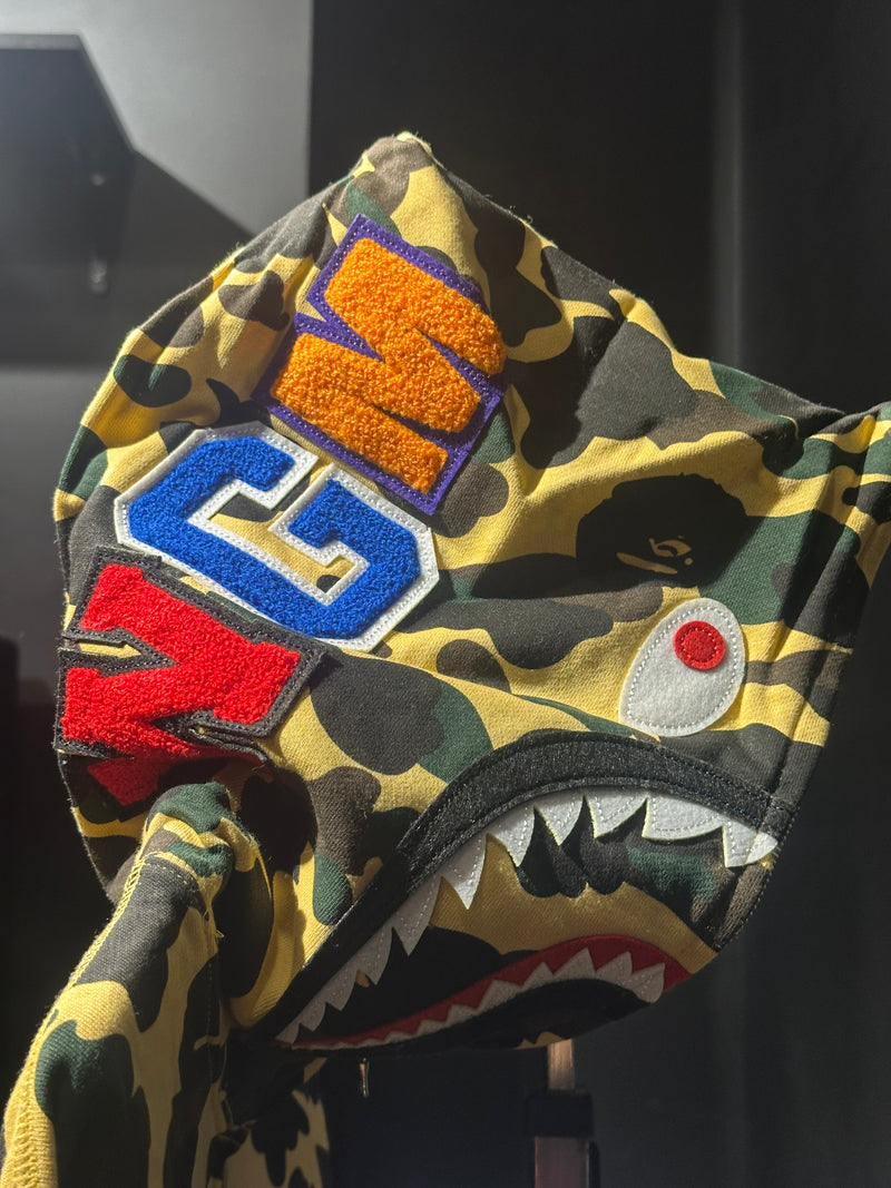 Jaqueta Bape Shark Camo Full Zip - Pronta Entrega