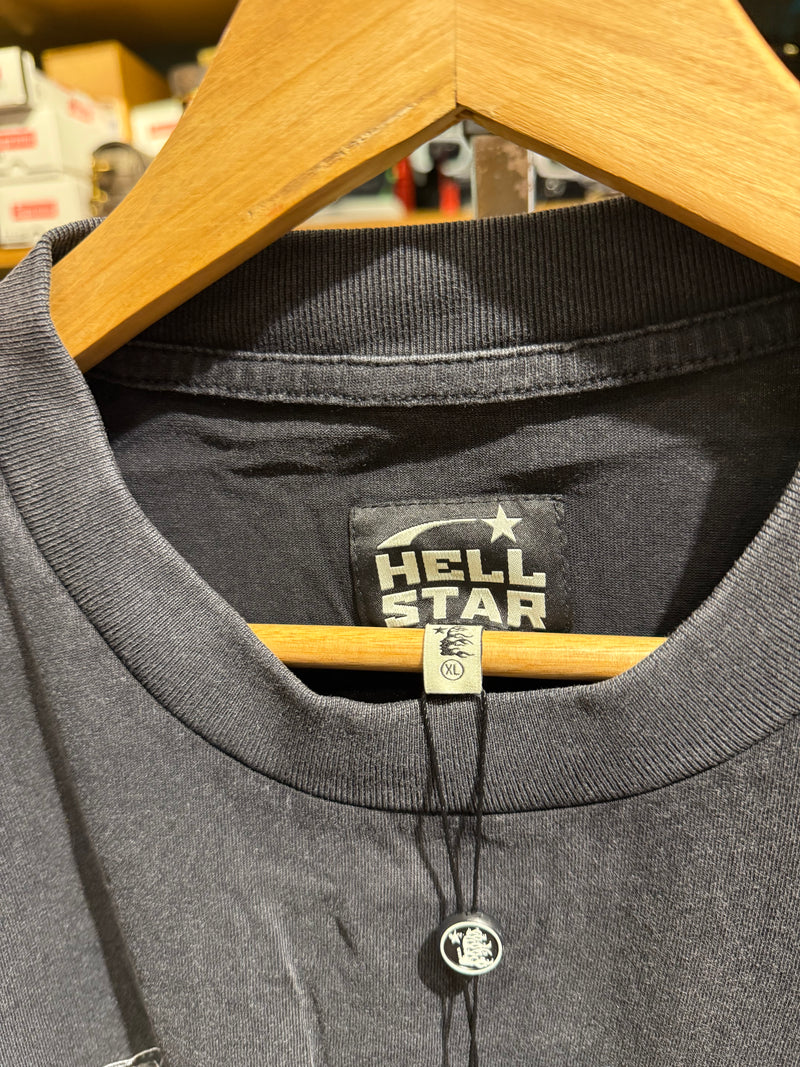 Camiseta Hellstar ‘Washed Logo’ Destonada - Pronta Entrega