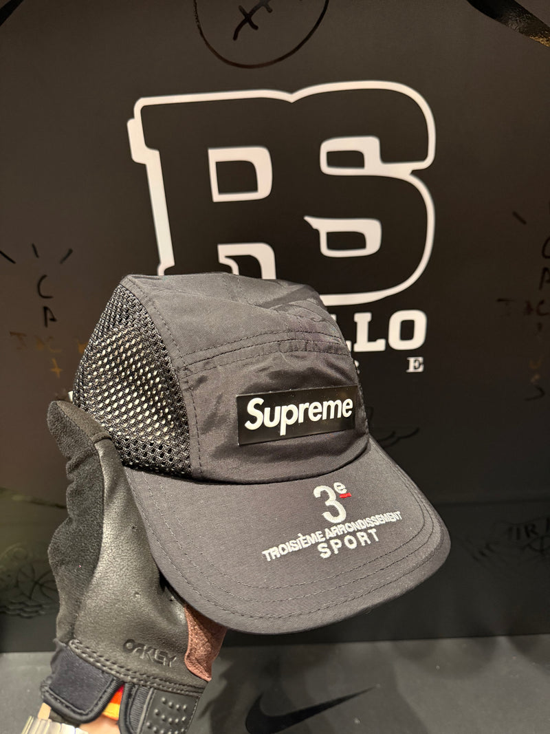 Boné Supreme Mesh Side Panel Camp Preto - Pronta Entrega