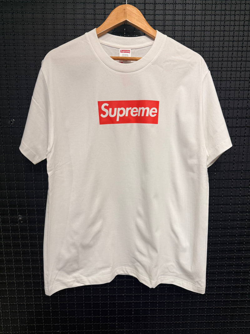Camiseta Supreme Box Logo Branca - Pronta Entrega