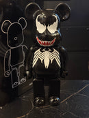 Bearbrick Venom Black 400% Medicom Toy Boneco Colecionável 28cm - Pronta Entrega
