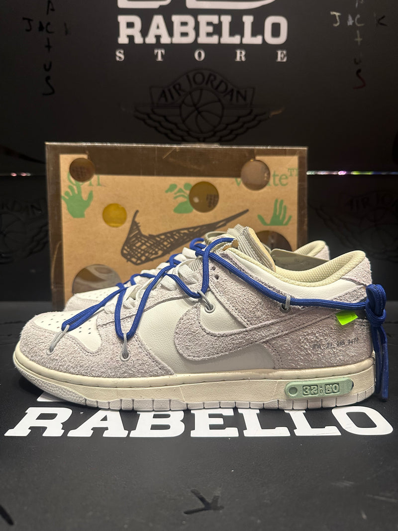 Tênis Off-White x Nike Dunk Low Lot 32:50 - Pronta Entrega