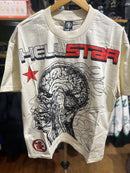 Camiseta Hellstar “Human Development” Bege - Pronta Entrega