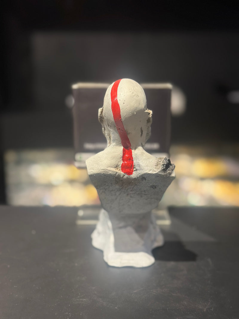 Boneco de Ação God Of War Busto Kratos 16cm Resina - Pronta Entrega