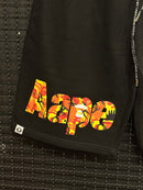 Short Bape Aape Black Orange - Pronta Entrega