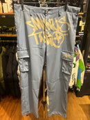 Calça Sarja Minus Two Azul Logo Cinza - Pronta Entrega