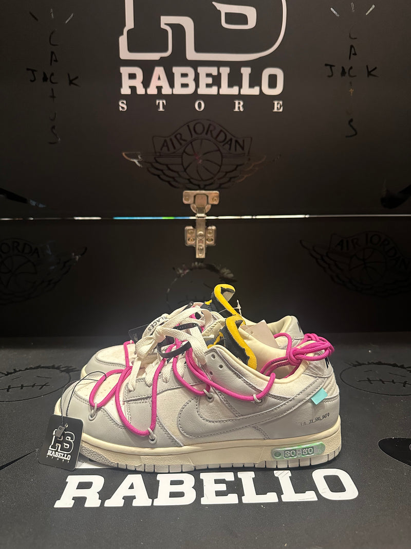 Tênis Nike Dunk Low Off-White 30:50 - Pronta Entrega