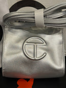 Bolsa Telfar Small Shopping Prata - Pronta Entrega