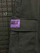 Calça Corteiz Guerillaz Cargo Black/Purple - Pronta Entrega