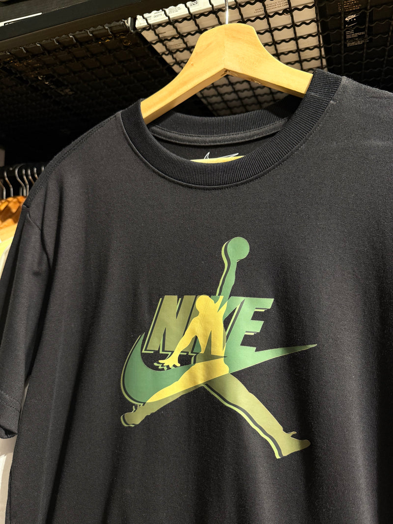 Camiseta Nike Jordan Preta Green - Pronta Entrega