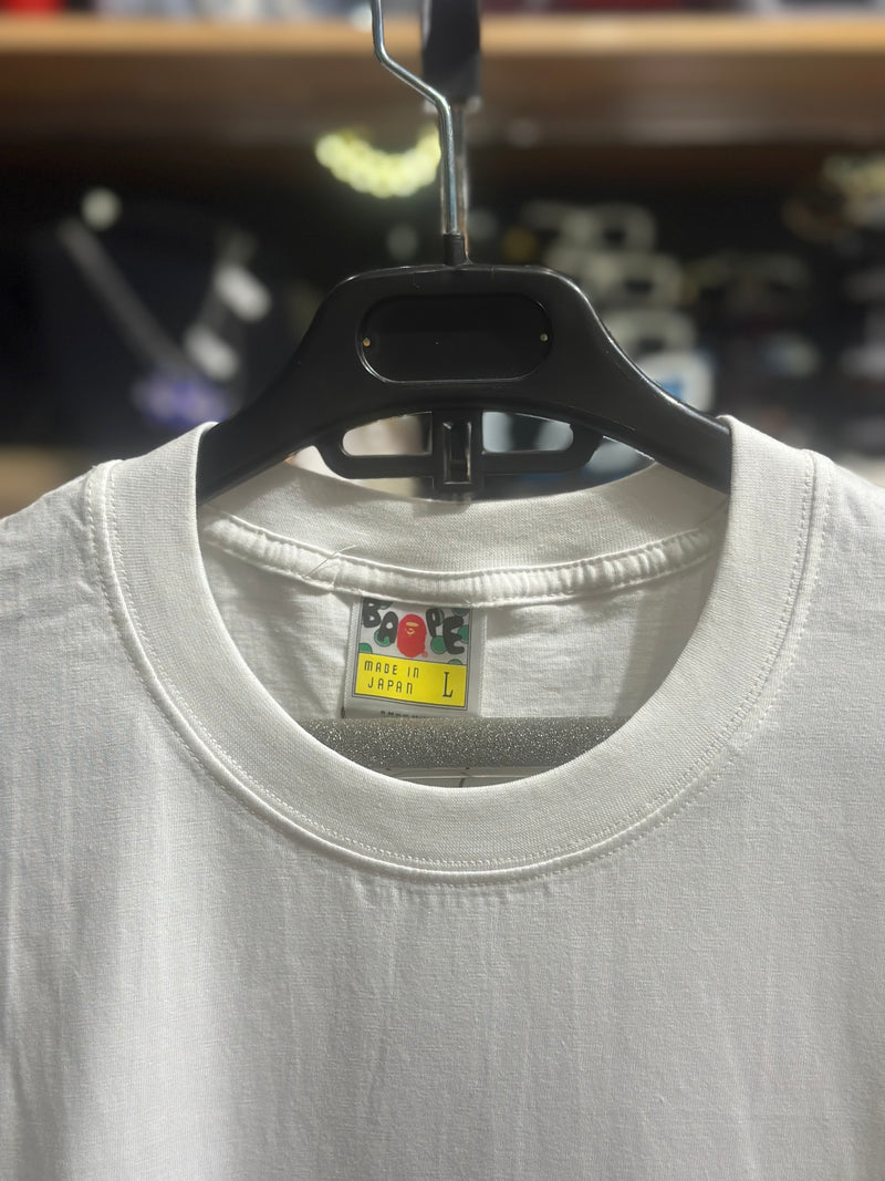 Camiseta BAPE A Bathing Ape Branca - Pronta Entregar