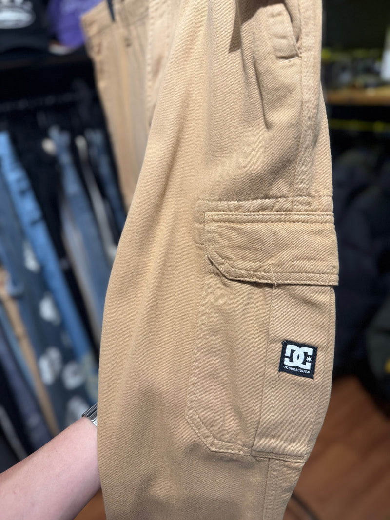 Calça DC Shoes Cargo Sarja Bege - Pronta Entrega