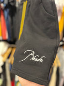 Short Rhude Heather Preto - Pronta Entrega