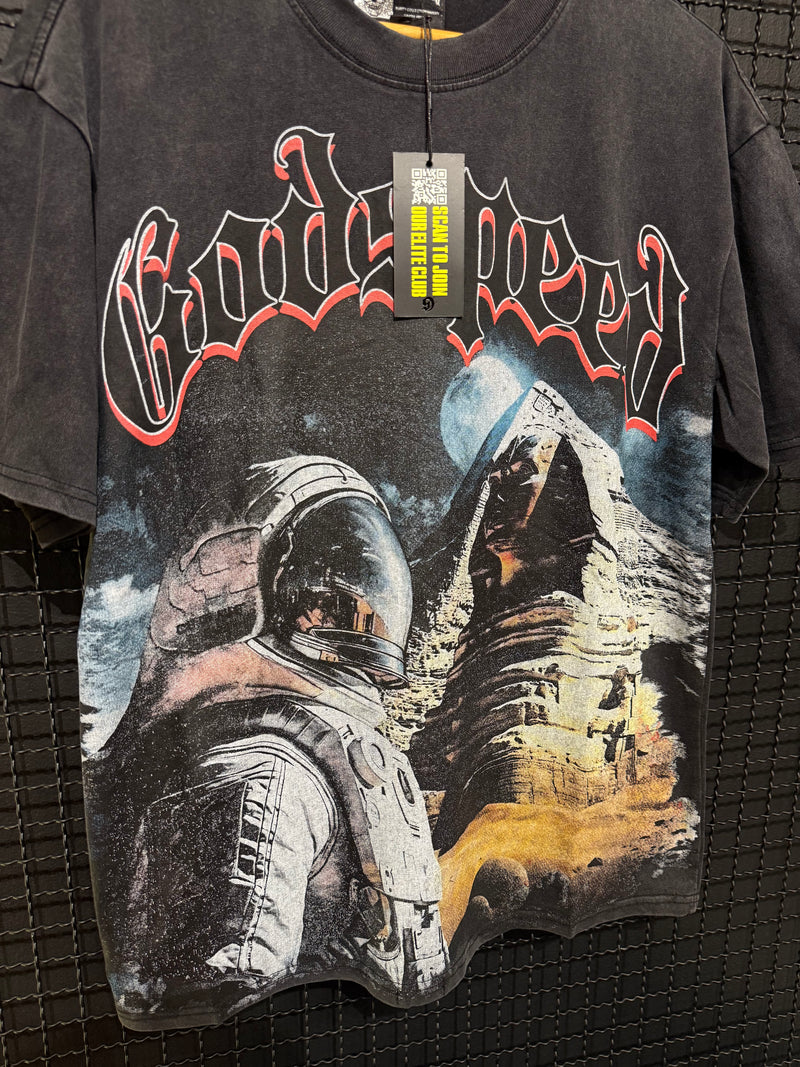 Camiseta Godspeed Space Man Black - Pronta Entrega