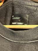 Moletom Saint Tears Manga Longa Destonado Preto - Pronta Entrega