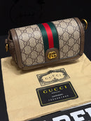 Bolsa Gucci Feminina Slim Couro Crossbody - Pronta Entrega