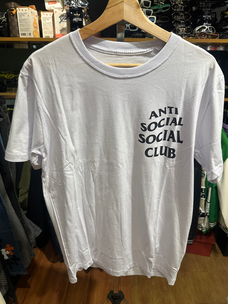 Camisa Anti Social Social Club Branca Flowers & Butterfly - Pronta Entrega