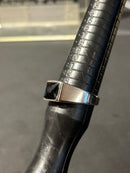 Anel Aço Inoxidável Pedra Ônix 35 CM - Pronta Entrega