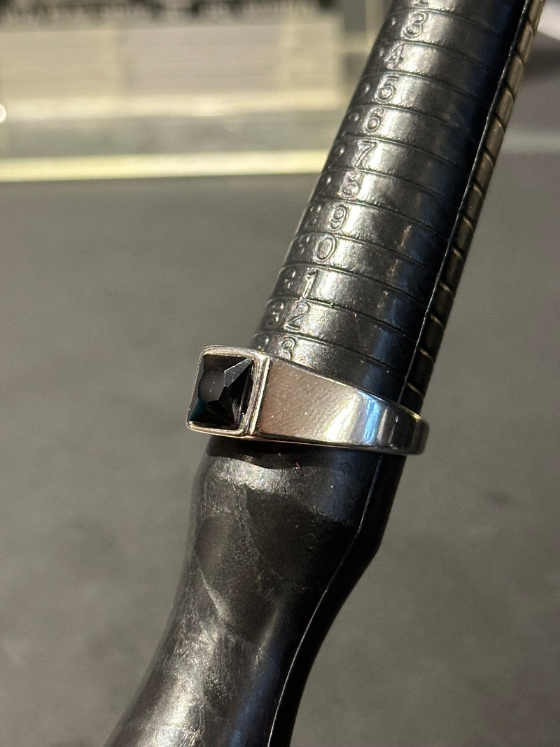 Anel Aço Inoxidável Pedra Ônix 35 CM - Pronta Entrega