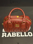 Bolsa MiuMiu Arcadie em Couro Napa Matelassê Red - Pronta Entrega