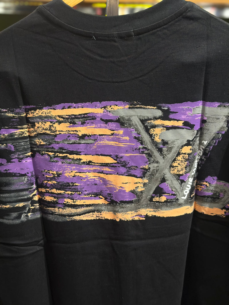 Camiseta Louis Vuitton Preta Print - Pronta Entrega