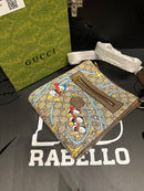 Bolsa Gucci Carteiro Transversal Disney Donald Duck Bege - Pronta Entrega