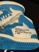 Tênis Off-White x Air Jordan 1 High UNC - Pronta Entrega
