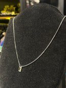 Corrente Veneziana Prata Escapulário Cruz 35 CM - Pronta Entrega