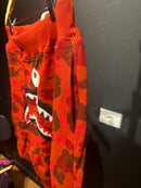 Short Bape Shark Red Camo - Pronta Entrega