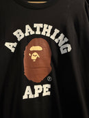 Camiseta BAPE Abathing Ape Logo Preto - Pronta Entrega