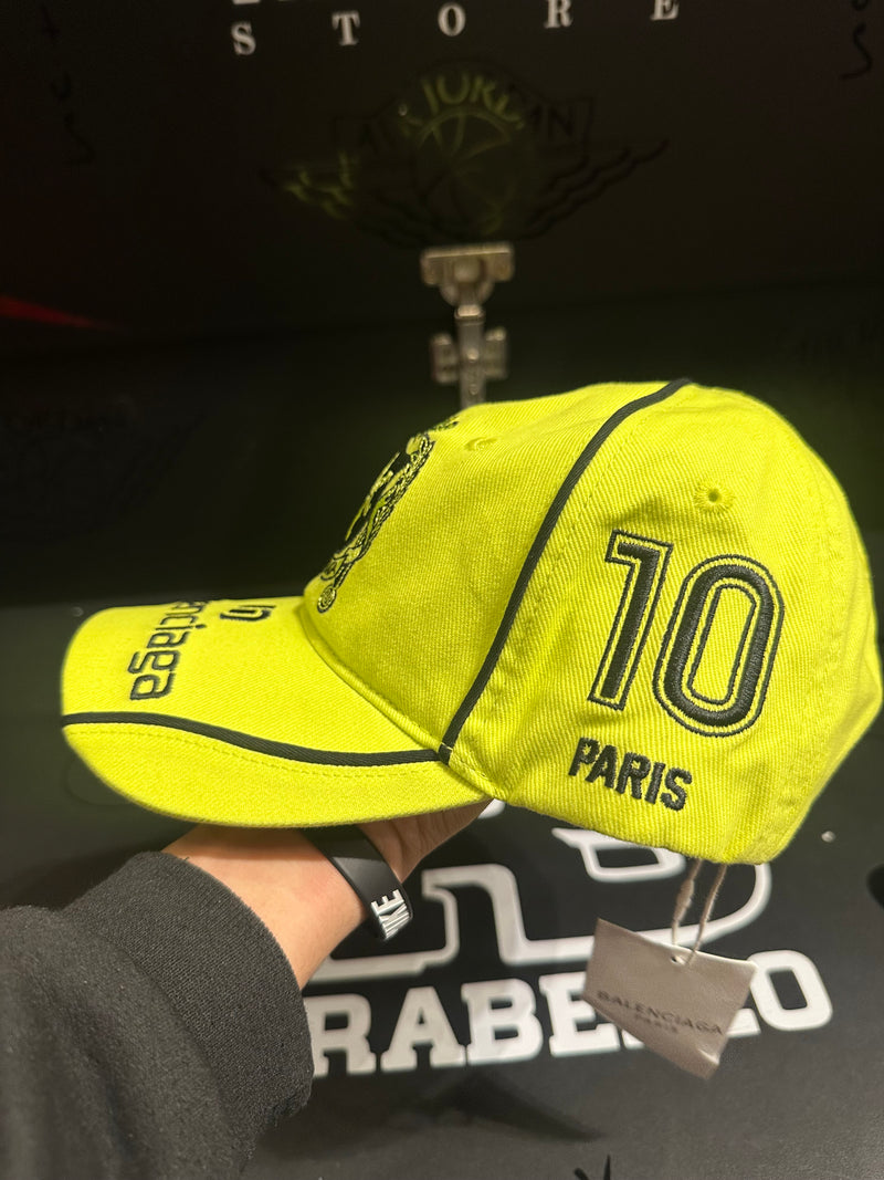 Boné Balenciaga Verde Aba Curva Soccer Cap - Pronta Entrega