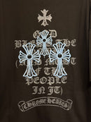 Camiseta Chrome Hearts Triple Cruz Blue Black - Pronta Entrega