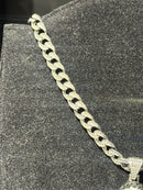 Corrente Cravejada Pingente Joker Em Zicornia Cubica Prata 50 CM - Pronta Entrega