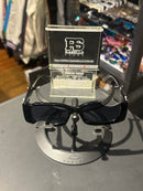 Óculos Off-White Retangular Preto Recortado Logo Branco Lente Preta  - Pronta Entrega