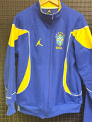 Conjunto Tracksuit Jordan Brasil Azul Amarelo 2026/27 - Pronta Entrega
