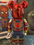 Bearbrick Iron Spider 400% Marvel Toy Boneco Colecionável 28cm - Pronta Entrega
