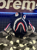 Jaqueta BAPE Shark Camo Black White  Duo Hoodie Black - Pronta Entrega
