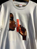 Camiseta Supreme Gun Red Branca - Pronta Entrega