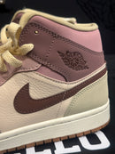 Tênis Nike Air Jordan 1 Mid Dark Pony Smoke Mauve - Pronta Entrega