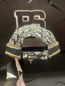 Boné Aba Curva Christian Dior Paris Bege/Azul Logo Frontal - Pronta Entrega