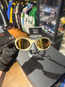 Óculos Oakley PLANTARIS Bege Lente Amarela - Pronta Entrega