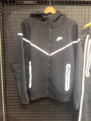 Conjunto Nike Tech Fleece Black Refletivo - Pronta Entrega