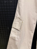 Calça Cargo Sarja Creme Sem punho - Pronta Entrega