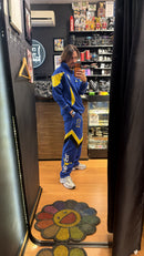 Conjunto Tracksuit Jordan Brasil Azul Amarelo 2026/27 - Pronta Entrega