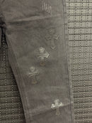 Calça Jeans Black Chrome Hearts X Comme Des Garçons MultiCruz Black - Pronta Entrega