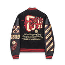 Jaqueta Varsity Off-White x AC Milan Black Red - Encomenda