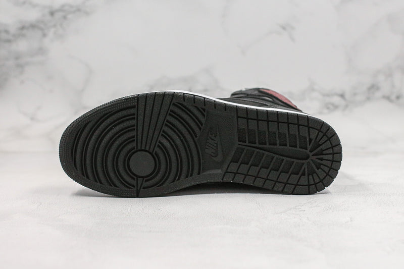Jordan 1 Retro High Black Satin Gym Red - Encomenda