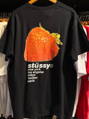 Camiseta STUSSY Morango Preta - Pronta Entrega