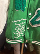 Jaqueta Varsity Louis Vuitton Green - Pronta Entrega