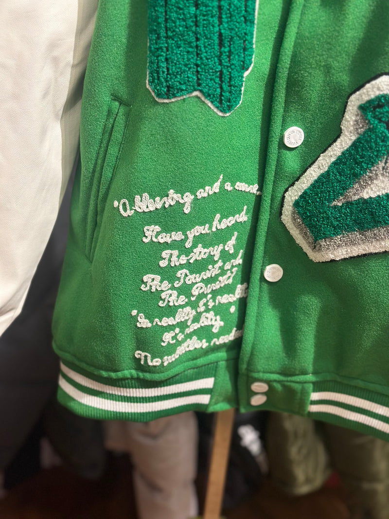 Jaqueta Varsity Louis Vuitton Green - Pronta Entrega